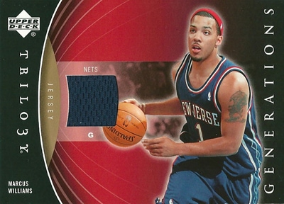 マーカス・ウィリアムス NBAカード Marcus Williams 06/07 UD Trilogy Generations Future Memorabilia
