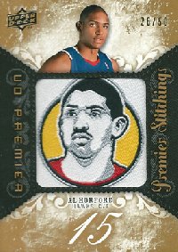 アル・フォーフォード NBAカード Al Horford 08/09 UD Premier Stitchings 26/50