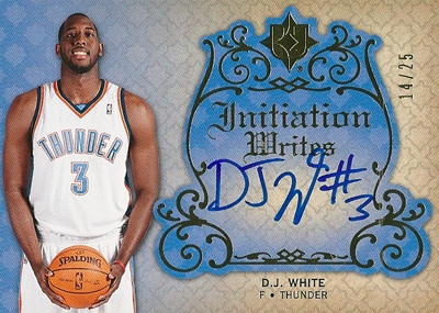 D.J.・ホワイト NBAカード D.J. White 08/09 Ultimate Collection Initiation Writes 14/25