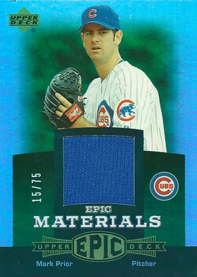 マーク・プライアー MLBカード Mark Prior 2006 UD Epic Materials 15 