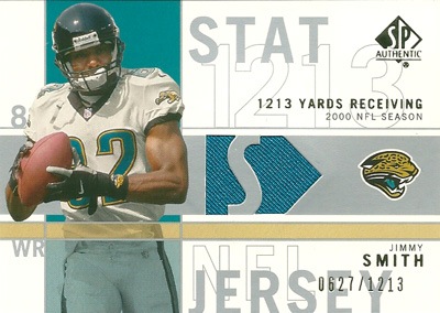 ジミー・スミス NFLカード Jimmy Smith 2001 SP Authentic Stat Jerseys 0627/1213
