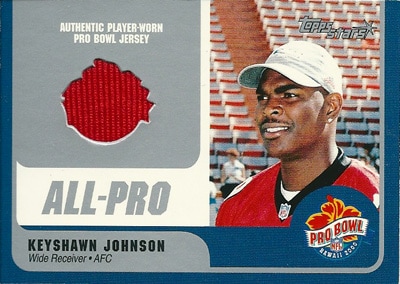 キーション・ジョンソン NFLカード Keyshawn Johnson 2000 Topps Stars Pro Bowl Jerseys