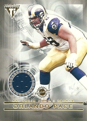 オーランド・ペース / ジャスティン・ワトソン NFLカード Orlando Pace / Justin Watson 2001 Private Stock Titanium Double Sided Jerseys