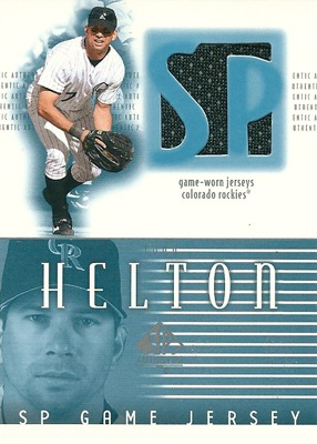 トッド・ヘルトン MLBカード Todd Helton 2002 SP Authentic Game Jersey の通販 カードファナティック