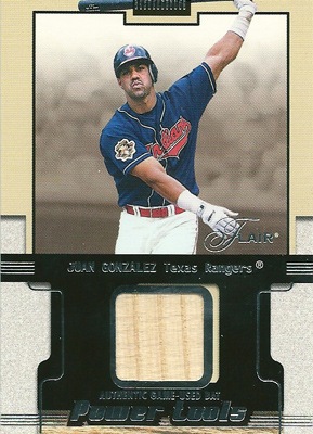 フアン・ゴンザレス MLBカード Juan Gonzalez 2002 Flair Power Tools 