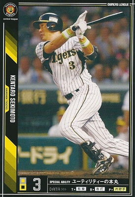 オーナーズリーグ09 白カード 金本知憲 阪神タイガース : すじ