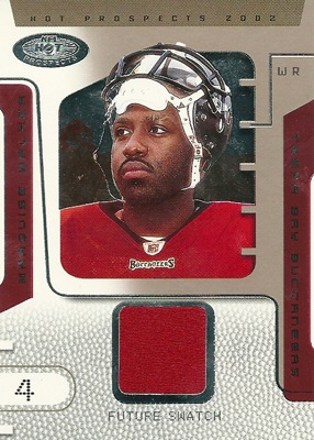 【マーキス・ウォーカー】 NFLカード Marquise Walker 2002 Hot Prospects Future Swatch 0706/1000
