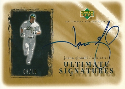ジェイソン・ジアンビ MLBカード Jason Giambi 2002 Ultimate