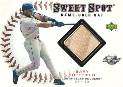 ゲイリー・シェフィールド MLBカード Gary Sheffield 2001 Sweet Spot Game Used Bat