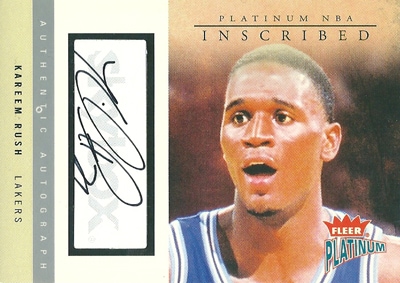 カリーム・ラッシュ NBAカード Kareem Rush 03/04 Fleer Platinum Inscribed 039/248