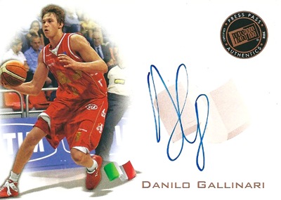 ダニーロ ガリナリ ジャージー カード 正月値引き中 ダニーロ・ガリナリ バスケットボールカード Danilo Gallinari 2008
