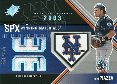 マイク・ピアザ MLBカード Mike Piazza 2003 SPx Winning Materials