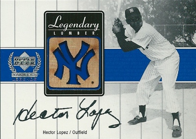 ヘクター・ロペス MLBカード Hector Lopez 2000 UD Yankees Legends