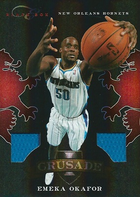 エメカ・オカフォー NBAカード Emeka Okafor 10/11 Elite Black Box Crusade Materials 37/99