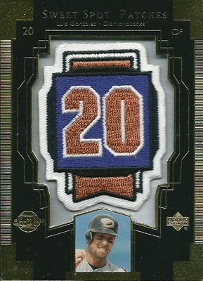 ルイス・ゴンザレス MLBカード Luis Gonzalez 2003 Sweet Spot Patches