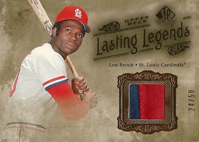 ルー・ブロック MLBカード Lou Brock 2005 SP Legendary Cuts Lasting 