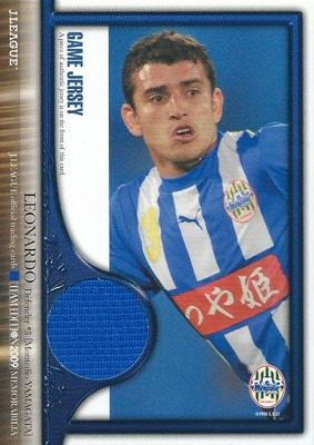 レオナルド サッカーカード 2009 Ｊカード チームエディション メモラビリア モンテディオ山形 ジャージカード 038/300