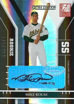 マイク・ロース MLBカード Mike Rouse 2004 Donruss Elite Extra Edition Rookie ...