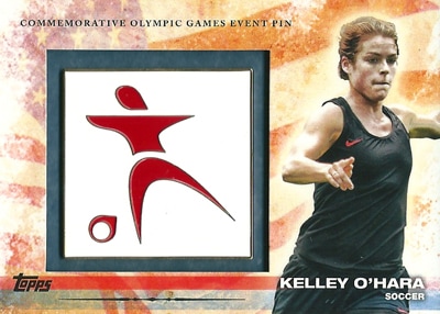 ケリー・オハラ オリンピックカード Kelly O'Hara 2012 Topps U.S. Olympic Team Event Pins