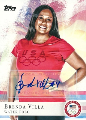ブレンダ・ヴィラ オリンピックカード Brenda Villa 2012 Topps U.S. Olympic Team Autographs