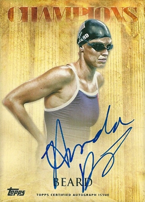 アマンダ・ビアード オリンピックカード Amanda Beard 2012 Topps U.S. Olympic Team Champions Autographs