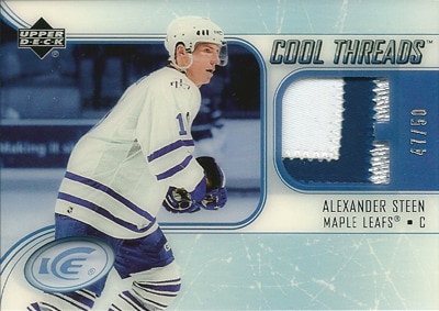 アレクサンダー・スティーン NHLカード Alexadner Steen 2005/06 Upper Deck Ice Cool Threads Patches 47/50