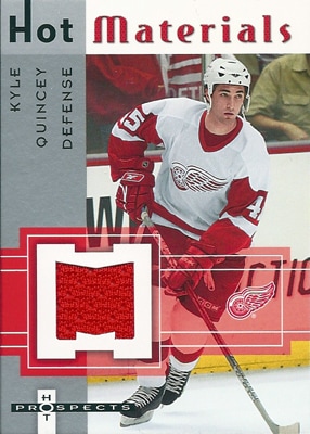 カイル・クインシー NHLカード Kyle Quincey 2005/06 Hot Prospects Hot Materials