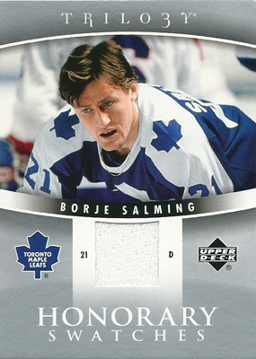 ボルユ・ソルミング NHLカード Borje Salmig 2006/07 UD Trilogy Honorary Swatches