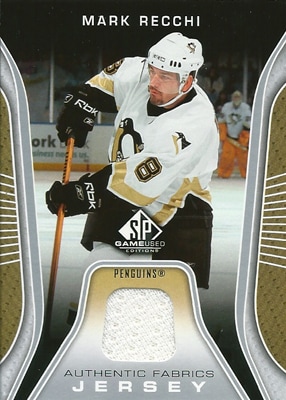 マーク・レッキ NHLカード Mark Recchi 2006/07 SP Game Used Authentic Fabrics