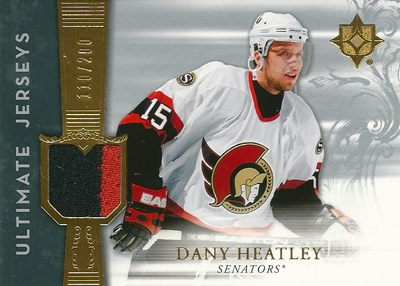 ダニー・ヒートリー NHLカード Dany Heatley 2006/07 UD Ultimate Collection Jerseys 110/200