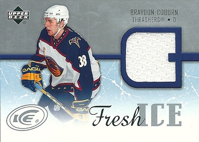 ブレイドン・コバーン NHLカード Braydon Coburn 2005/06 Upper Deck Ice Fresh Ice