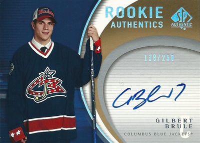 ジルベール・ブリュレ NHLカード Gilbert Brule 2005/06 SP Authentic Rookie Authentics 138/250