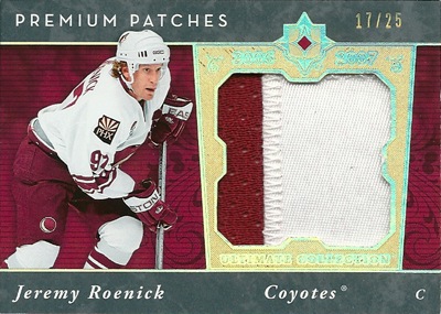 ジェレミー・ローニック NHLカード Jeremy Roenick 2006/07 UD Ultimate Collection Premium Patches 17/75