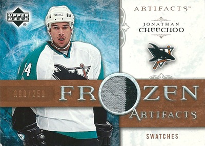 ジョナサン・チーチュー NHLカード Jonathan Cheechoo 2006/07 UD Artifacts Frozen Artifacts 090/250