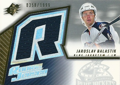 ヤロスラフ・バラスティク NHLカード Jaroslav Balastik 2005/06 SPx Rookie Jersey 0358/1999