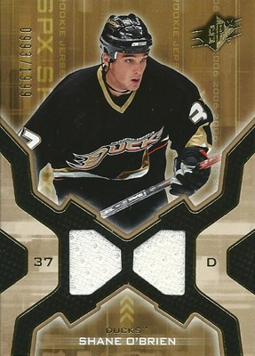 シェーン・オブライエン NHLカード Shane O'Brien 2006/07 SPx Rookie Jersey 0993/1999