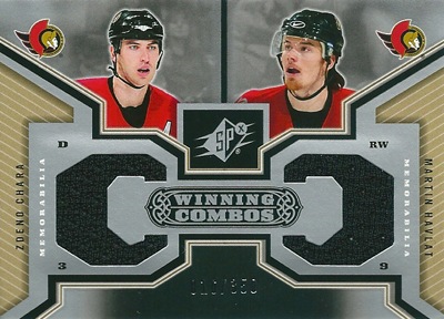 ズデノ・チャラ / マーティン・ハブラット NHLカード Zdeno Chara / Martin Havlat 2005/06 SPx Winning Combos 016/350