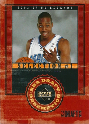 ドワイト・ハワード NBAカード Dwight Howard 03/04 UD Legends NBA Draft Redemption