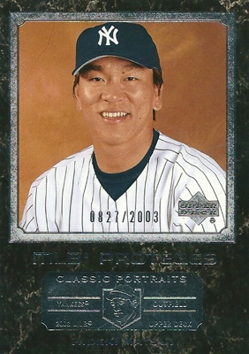 松井秀喜 MLBカード 2003 Upper Deck Classic Portraits Rookie Card 0827/2003