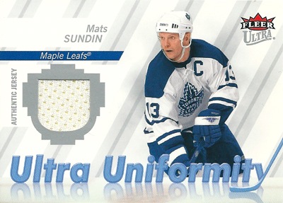 マッツ・サンディン NHLカード Mats Sundin 2007/08 Fleer Ultla Uniformity