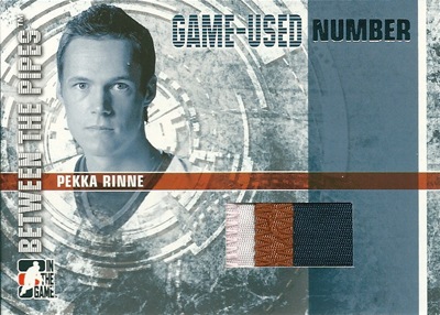 ペッカ・リンネ アイスホッケーカード Pekka Rinne 2006/07 Between The Pipes Game-Used Number