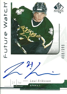 ルイ・エリクション NHLカード Loui Eriksson 2006/07 SP Authentic Future Watch 488/999