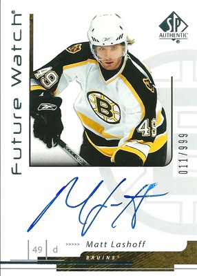 マット・ラショフ NHLカード Matt Lashoff 2006/07 SP Authentic Future Watch 011/999