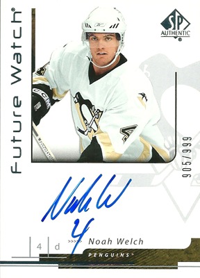 ノア・ウェルチ NHLカード Noah Welch 2006/07 SP Authentic Future Watch 905/999