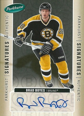 ブラッド・ボイズ NHLカード Brad Boyes 2005/06 UD Parkhurst Signatures