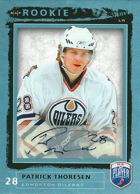 パトリック・トーレセン NHLカード Patrick Thoresen 2006/07 Be A Player Rookie Signatures