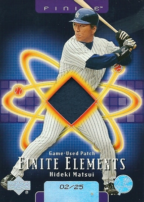 松井秀喜 MLBカード 2003 Upper Deck Finite Elements Game Patch 02/25