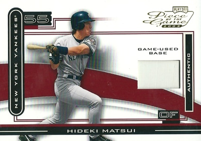 松井秀喜 MLBカード 2003 Playoff Piece of the Game Base Rookie Card