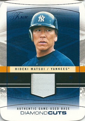 松井秀喜 MLBカード 2004 Flair Diamond Cuts Game Used Blue Die Cut 24/25