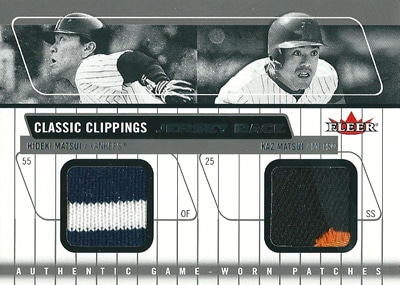 【松井秀喜】【松井稼頭央】 MLBカード 2005 Fleer Classic Clippings Jersey Rack Dual 14/25
